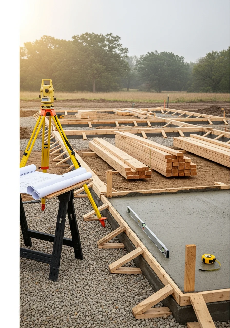A homeowner and contractor reviewing project plans on a residential property in Hugo, showing professional consultation and trust.